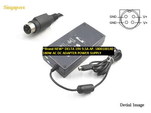 *Brand NEW* DELTA 19V 9.5A AP. 1800100140 180W AC DC ADAPTER POWER SUPPLY